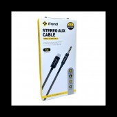 74412 CAB,U AUDIO AUX TYPE C LA JACK 3.5MM TATA TEXTIL NEGRU 1M