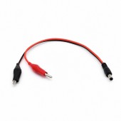 ALX-11I033 CABLU CU CLESTI CROCODIL SI MUFA DC TATA 5.5X2.1MM 30CM