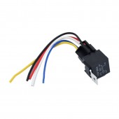 ALX-1A037 RELEU AUTO 12V 80A CU 5 PINI SOCLU SI FIRE DE 16CM