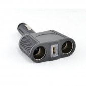 ALX-1C011 SPLITER BRICHETA AUTO 2 PRIZE + USB 12V/24V-100W