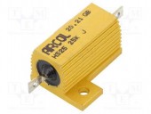 HS25-25KJ REZISTOR BOBINAT CU RADIATOR INSURUBARE 25KOHM 25W 550V