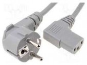 SN312-3/10/1.8G CABLU H05VV-F 3X1MM 1.8M GRI 10A 250V FIRE CU